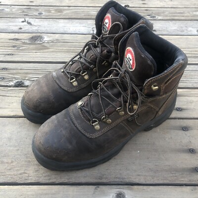 Red Wing Irish Setter Work Boots Men's 8.5 Ely Safety STEEL TOE