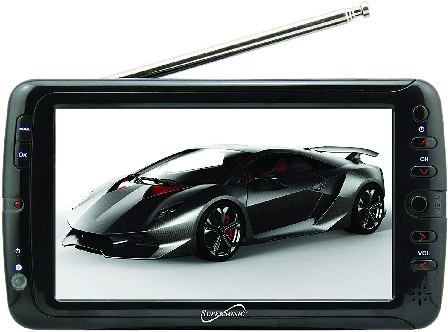 Supersonic 7" Portable Digital TV / USB & SD, 12 Volt AC/DC For RVs SC