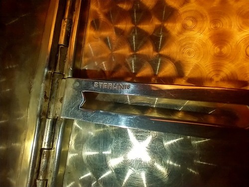 Vintage Sterlingsilber 0,925 Zigarettenetui Art Deco 90 Gramm Monogramm J.A.W. - Bild 4 von 9