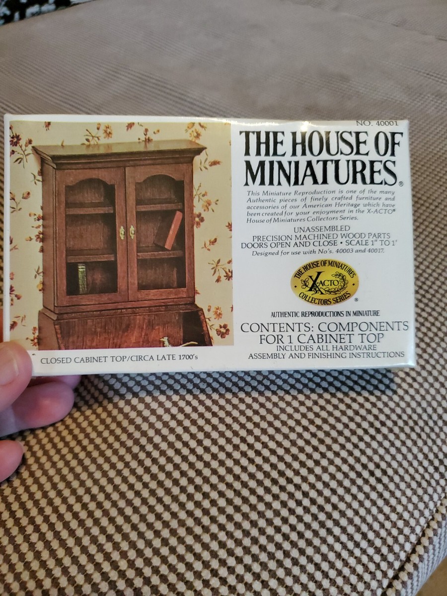 Vntg House of Miniatures Closed Cabinet Top Kit Dollhouse - Main Image