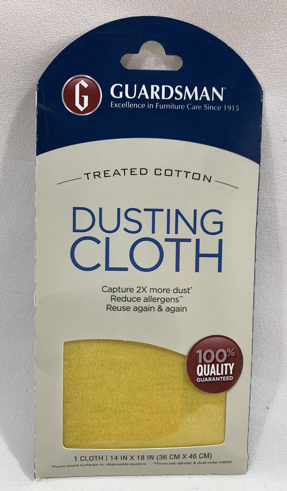 Guardsman Wood Furniture Dusting Cloth 1 PreTreated Cloth REUSABLE