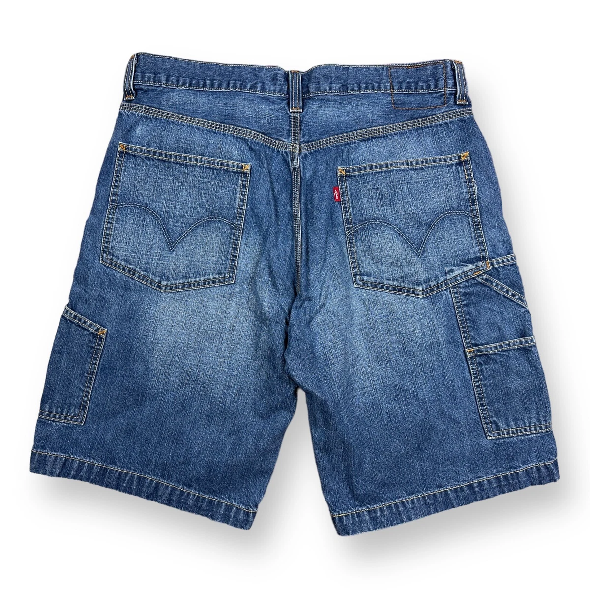 Levis Carpenter Shorts Size 36 Medium Denim Wash 100% Cotton 10