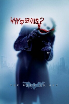 BATMAN THE DARK KNIGHT POSTER Joker Why so Serious 1218