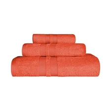 SUPERIOR Ultra-Soft 3-Piece Cotton Towel Set, Daily  Assorted Colors , Sizes 