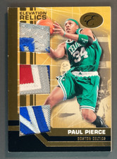 PAUL PIERCE 2007 TOPPS BOWMAN ELEVATION TRIPLE PATCH BLACK 1/1