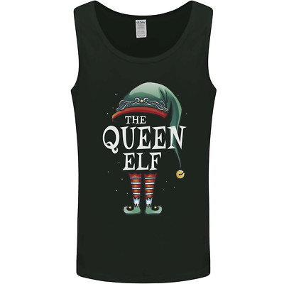 Gildan Queen Elf Funny Weihnachten Tank Top Herren 100% Baumwolle Scoop