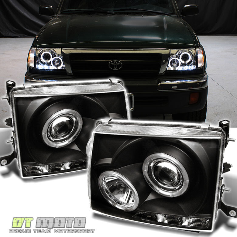 For Blk 1997-2000 Toyota Tacoma 2WD 98-99 4WD LED Projector Headlight ...