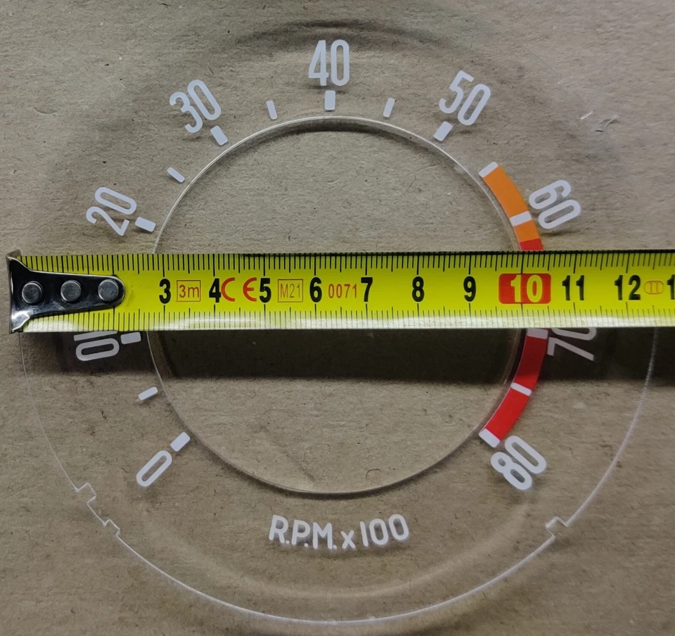 RENAULT ALPINE A110 AND FIAT 1100 OSCA DIAL SPEEDOMETER AND TACHOMETER - Image 2 of 3