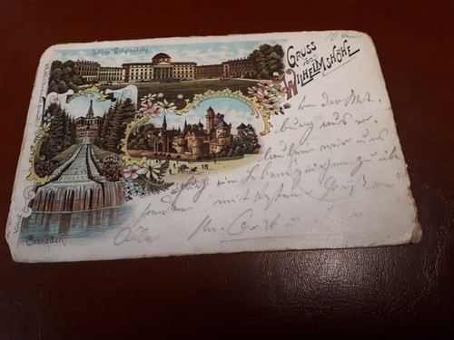 Alte AK Gruss von Wilhelmshöhe 1901 Litho / Lithographie (#s)