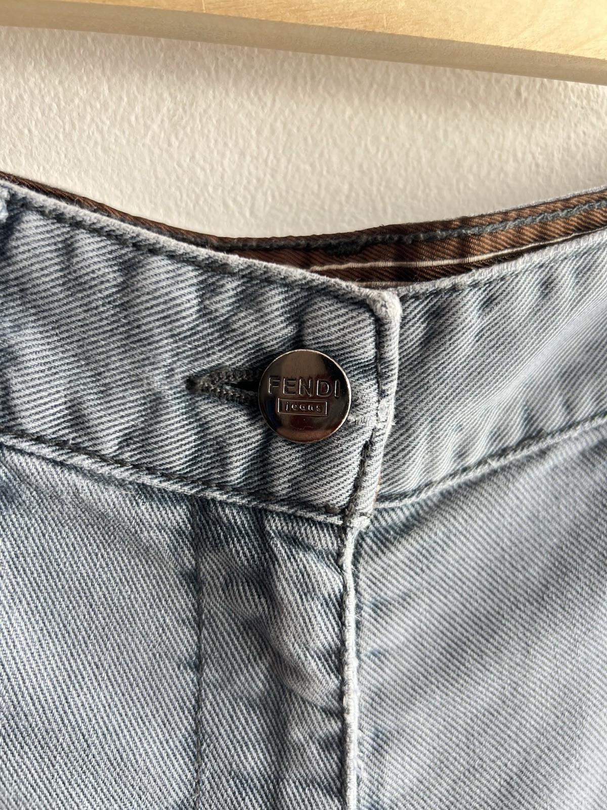 Vintage Fendi Women Lightweight Jeans Gray Size 30/34 thumbnail 5