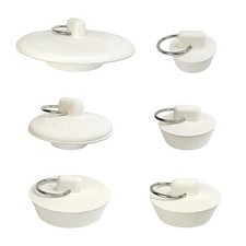 6 Pack Drain Stopper, Rubber Sink Stopper with Pull Ring, 6 Sizes Kitchen Sin...
