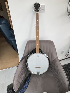 Banjo Countryman de 5 cuerdas con bolsa de concierto acolchada