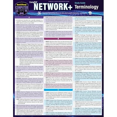 Comptia Network + Terminologie: eine QuickStudy laminiert R - NEU George Antoniou 2