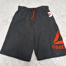 Reebok Classic Gray and Oarnge Boys Basketball Shorts XXL