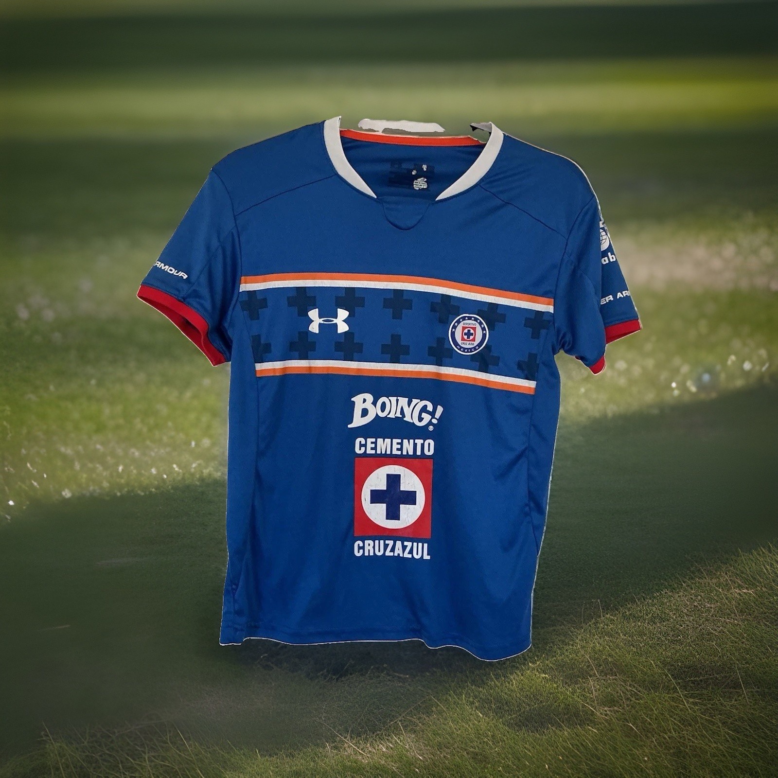 Under Armour Cruz Azul Stadium Soccer Jersey Youth Med/lrg 15/16 Season Mexico