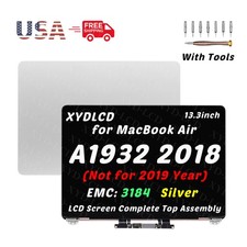 Genuine New 13.3" for MacBook Air A1932 2018 Retina LCD Screen Assembly Silver