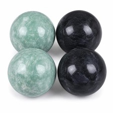 Marble Baoding Balls for Hand Therapy - 2 Sets Chinese Small Hand Exercise Me...