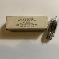 1 RAYTHEON 6AV6 Tube NOS NIB Strong Triode Balanced Diodes JRP-6AV6 2-13