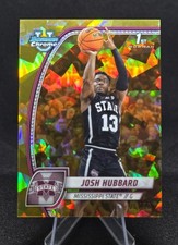 2024-25 Bowman University Chrome Sapphire #35 Josh Hubbard Gold #/50