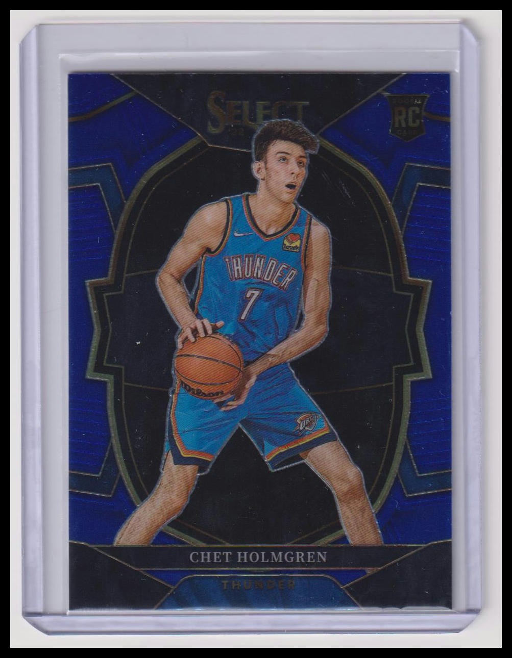 2022-23 Panini Select #83 Chet Holmgren Blue Prizms