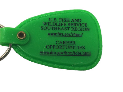 U.S. Fish Wildlife Southeast Region Keychain Vintage Advertising Key Ring