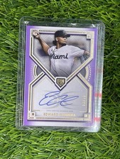 2022 Topps Definitive Purple Autograph Edward Cabrera RC Rookie Card /10