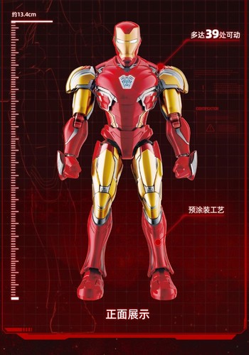 Blokees MARVEL Classic Champion Class Series IRONMAN MARK85 Figure Model Kit - Picture 6 of 21