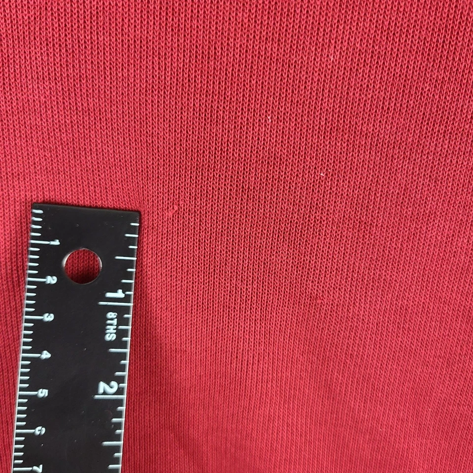 BOSS Hugo Boss Sweater Mens Large Red Piceno 01 Quarter Button Zip Sweatshirt - Image 3 of 4