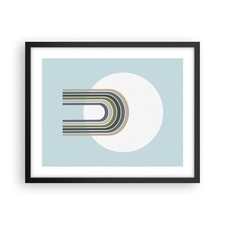 Poster 50x40cm Forme Ruota Linee Stampe Immagini Quadri Moderni Murale