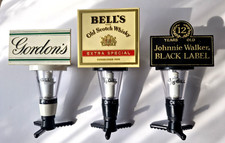3 x PUB DRINK / ALCOHOL OPTICS - BELL'S WHISKY / GORDON'S GIN & JOHNNIE WALKER