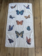Vintage Martex All Over Butterfly Towel Made In USA Boho Cottage Core