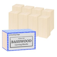Basswood Carving Blocks 8 Pack of 2 x2 x5 Wood Blocks for Carving 8211