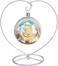 Ornament Display Stand Ornament Stand Iron Pothook Stand Hanging Glass Globe Air