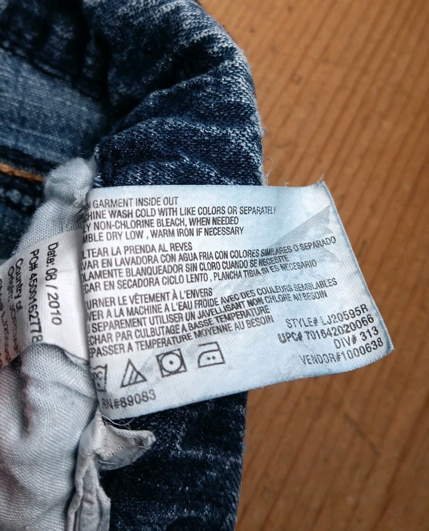 VTG Lei Ashley Low-rise Skinny Jeans Juniors 15 Denim Blue Stretch