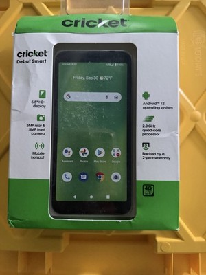 Cricket Wireless Debut Smart 32GB 3GB RAM Green Frost Locked Prepaid Smartphone