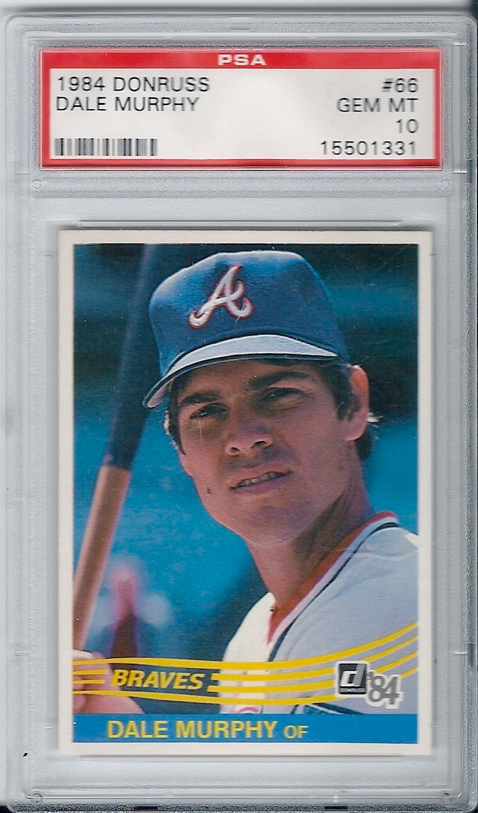 Dale Murphy Atlanta Braves 1984 Donruss #66 PSA 10 GEM MT