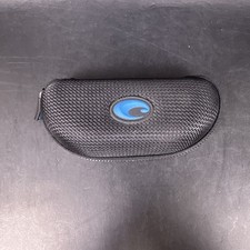 Costa Del Mar Zippered Sunglass Hard Case Clamshell Glasses Black CASE ONLY