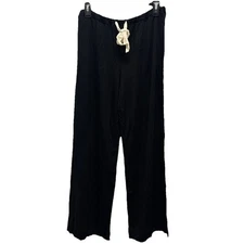 NWT Soma Size S The Sunday Pant Wide Leg Pajama Pant Black