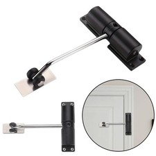 Door Gate Closer Spring Fire Rated Outdoor Automatic Surface Mount Black