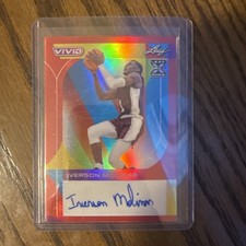 2022-23 Leaf Vivid Iverson Molinar Purple Rookie Auto Jersey # /35