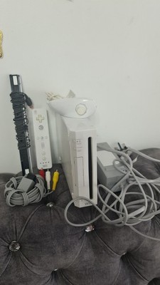 Weiß NINTENDO WII Full Set KONSOLE Komplettset Up Gratis Versand