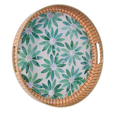Round Serving Trays Platter Decorative Elegant Modern Functional 33cm