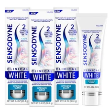 Clinical White Toothpaste Clinically Proven Whitening for Sensitive Teeth, In...