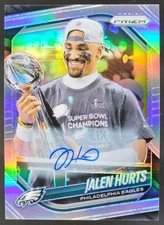 2025 Panini Prizm Jalen Hurts Auto Silver #228 Philadelphia Eagles SB6