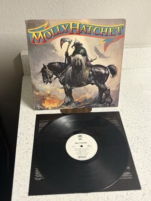 Molly Hatchet - Molly Hatchet (1978 copyright, LP) - PROMO White Strip