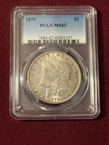 1879 Morgan Silver Dollar PCGS MS62 BU $1 90% Silver  🔥🔥🔥🔥