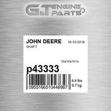 P43333 SHAFT fits JOHN DEERE (Surplus Open Box)
