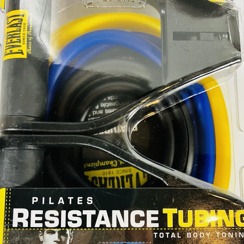 Tubo de resistencia EVERLAST Pilates TONIFICACIÓN CORPORAL TOTAL con guía de fitness EV2404BK Foto 4 de 4
