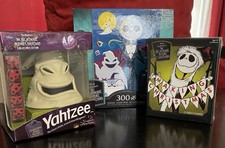 Disney Nightmare Before Christmas Game Night Include Yahtzee, Card Game  Puzzle