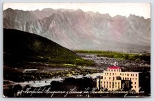 Postal Rppc Hospital Muguerza Canon de la Huasteca en Monterrey México